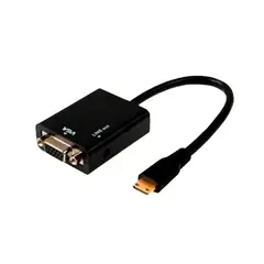BELCOM - Adaptador Hdmi A Vga Delcom - Conexión Fácil Y Rápida, Compatible Con Múltiples Dispositiv