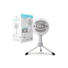 BLUE - Micrófono Snowball Ice Usb Blanco - Calidad De Sonido Profesional Ideal Para Streami