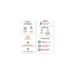 MOTOROLA - Smartphone Edge 50 Fusion 256Gb 5G Verde, Pantalla 6.7'' P-Oled, Cámaras 50Mp Y 3