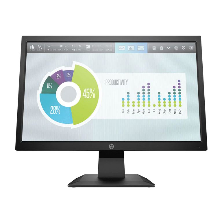 Monitor P204V 19.5" Hd+ Antirreflejo, Conexión Hdmi/Vga, Ideal Para Trabajo Y Entreteni