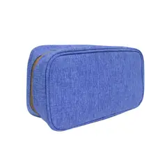 TEROS - Estuche Organizador De Cables Te-Acs9016 - Azul, Práctico Y Compacto Para Llevar A C