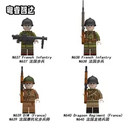 GENERICO - Minifiguras de la serie del ejército francés de la Segunda Guerra Mundial