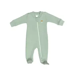 WAWA PIMA - PIJAMA BEBÉ NIÑO OSITO JACQUARD VERDE