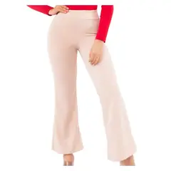 GENERICO - Pantalón Scuba Flare Rose Mujer