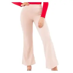 GENERICO - Pantalón Scuba Flare Rose Mujer
