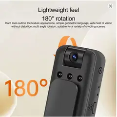 GENERICO - MINI CAMARA CLIP ESPIA DE BOLSILLO HD VISION NOCTURNA AUDIO VIDEO FOTO