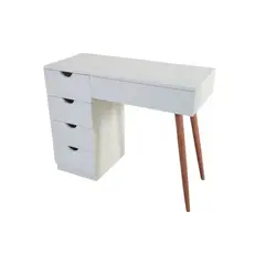 GENERICO - Tocador Modelo Lizari Elegancia y Almacenamiento en Blanco Mate