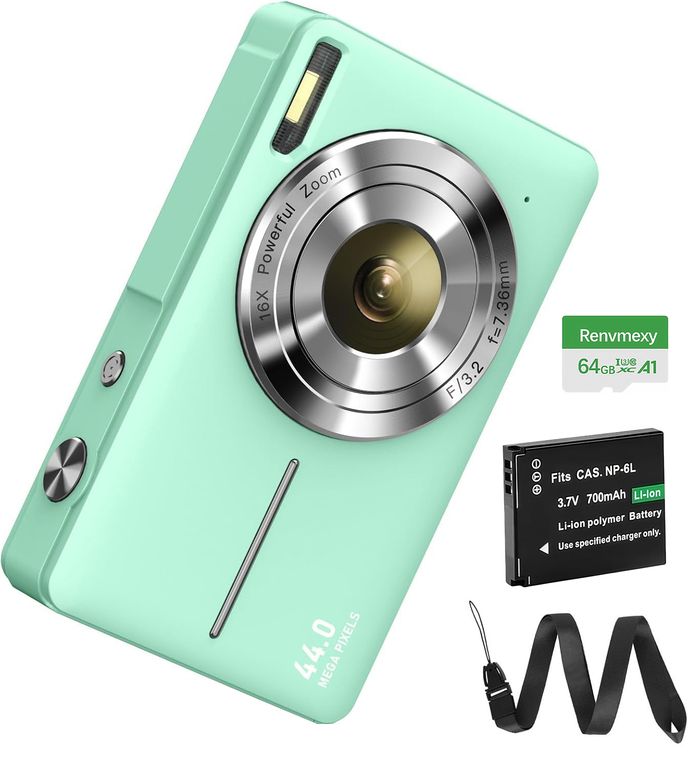 Regalo Original Cámara Verde 44MP + 64GB - Aventuras