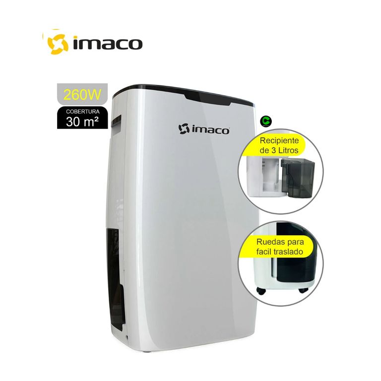 Deshumedecedor Digital DHE15 Blanco 16L 30 m²