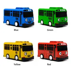 GENERICO - Tayo Pequeño Bus Con Lani Gani Rogi Set X 4 Carritos De 7cm