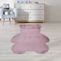 MULTITOP - Alfombra Osito 80 x 90 cm Rosa