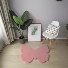 MULTITOP - Alfombra Mariposa 70 x 90cm Rosa