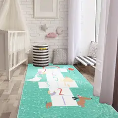 MULTITOP - Alfombra Mundo Aguamarina 80 x 170cm