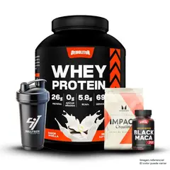 DEMOLITOR - Whey Protein 5Lb Vainilla+Creatina Myprotein 250Gr+Maca Negra Sport 120 Caps