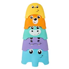 PLAYGRO - Juego de Apilado Animal Friends