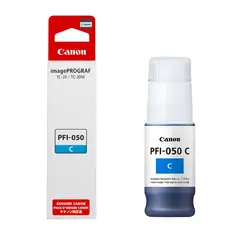 CANON - Tinta PFI-050 Cyan 7300pag 70ML para TC-20 Y TC-20M - 5699C001AA
