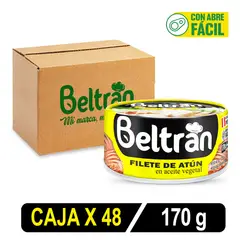 BELTRAN - Filete De Atún Beltrán En Ac.Vegetal 170 Gr Caja X 48U