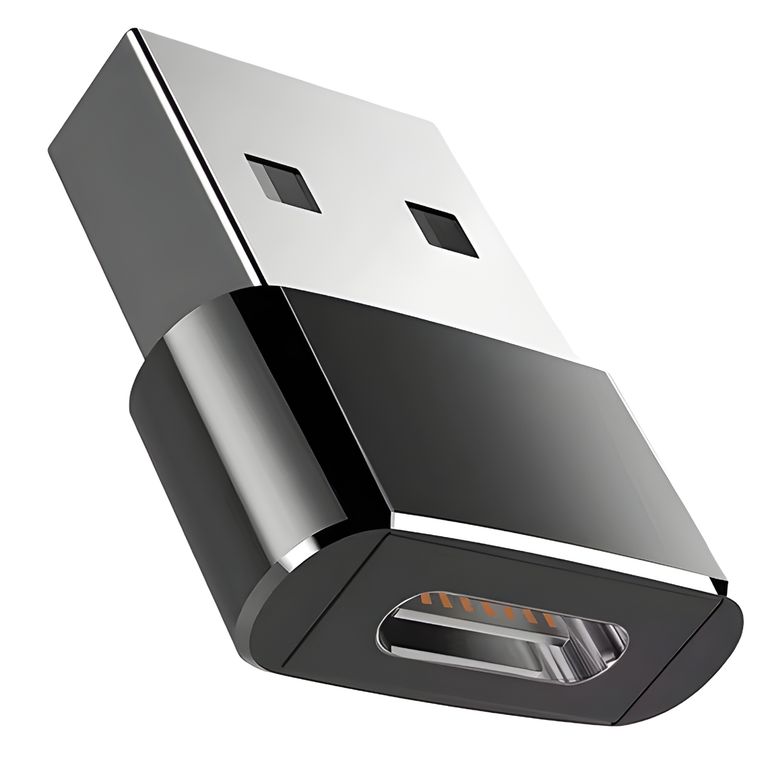 Adaptador USB C Hembra a USB A Macho Transferencia de Datos y Carga
