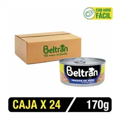 BELTRAN - Trozos De Atún Beltrán En Ac.Vegetal X 170 Gr. Caja X 24U