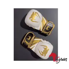 NO LOGO - Guantes Vale Todo Venum Blanco-Dorado Talla L