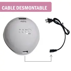 GENERICO - Secador Lámpara UV de uñas de 24 LED 48W - Blanco