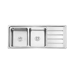 FRATELLI - Lavadero Stainless Doble Poza Ft - 120X50C - - (Nuevo)