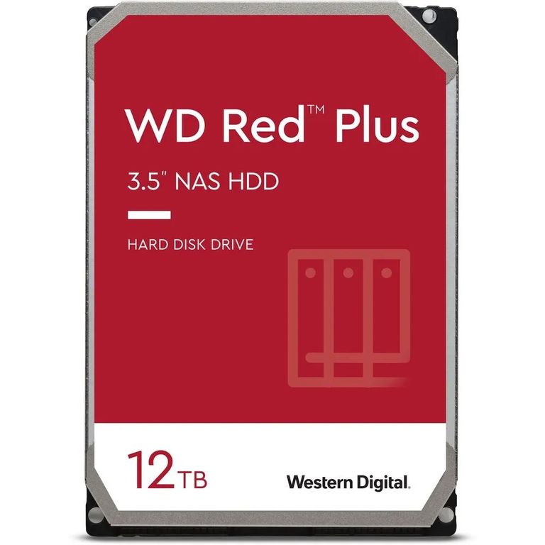 Disco Duro WD Red Plus 12TB SATA 3.5" NAS Interno 512MB Cache