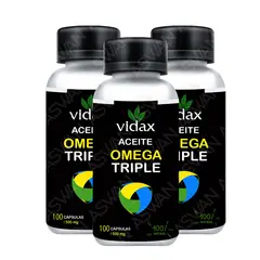 GENERICO - PACK DE 3 ACEITE OMEGA TRIPLE - VIDAX