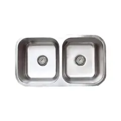 FRATELLI - Lavadero Stainless Pesado Doble Poza P/Marmol Ft 82X46 - - (Nuevo)