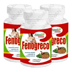 GENERICO - PACK DE 3 FENOGRECO 100 CAPSULAS - NATURAL MEDIX