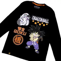 TOEI ANIMATION - POLO MANGA LARGA DRAGON BALL NEGRO NIÑO