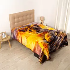 ESKIMO - Frazada Gold REVERSIBLE