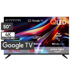 BLACKLINE - Televisor QLED 50 UHD 4K Smart TV BL-TV50QUQG5F4
