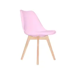 BONNO - Silla de Diseño Ema Rosado Tapizado