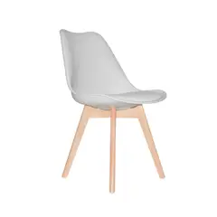 BONNO - Silla de Diseño Ema Gris Tapizado