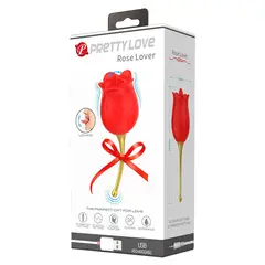 PRETTY LOVE - Rose Lover Rosa Estimuladora De Clítoris 12 Vibraciones Carga USB