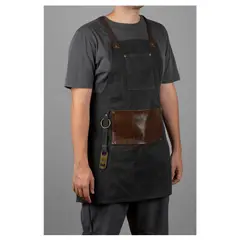 WAYU - DELANTAL MANDIL PREMIUM AJUSTABLE CON DESTAPADOR