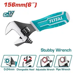 TOTAL TOOLS - Llave Francesa Ajustable 2 En 1 Total - THT1016S