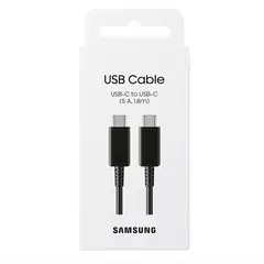 SAMSUNG - Cable Usb-C to Usb-C 5A 1 8Metros Original NEGRO
