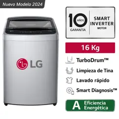 LG - Lavadora 16 kg WT16DVTB Smart Inverter Gris