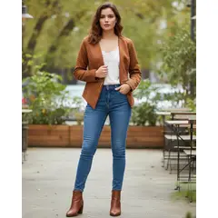 GENERICO - Chaqueta Blazer corto animal print