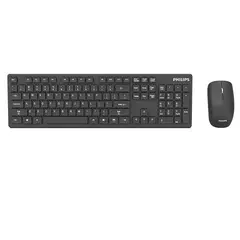 PHILIPS - Combo de Teclado y Mouse Inalámbrico C602 Negro
