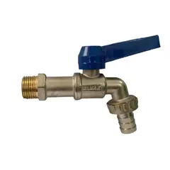 VALMAX - Llave Esférica Para Jardín 1/2" Pesada - Gris Azul