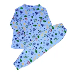 GENERICO - Pijama Algodón Pima Manga Larga Planetas