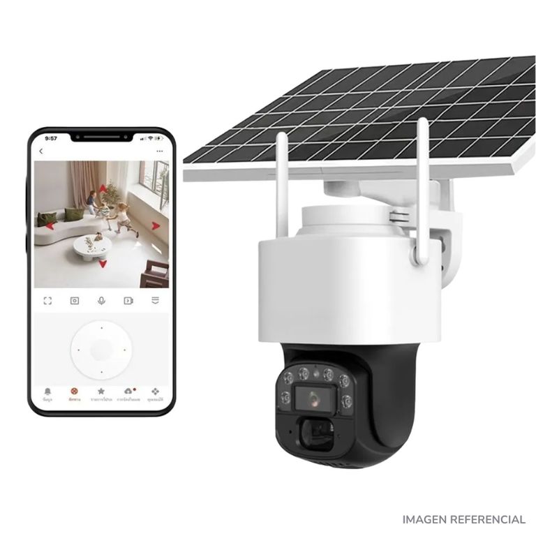 Camara de Seguridad Video Vigilancial Solar con Ranura de Tarjeta SIM