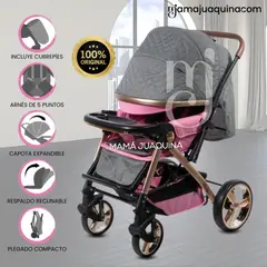CONFORT - Coche Cuna de Lujo «ALÉN» Pink