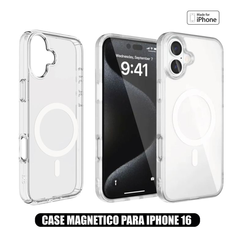 Magnetico Transparente para iPhone 16