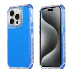 OEM - Case Compatible con iPhone 16 Pro Max Antishock 360 Azul