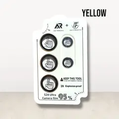 GENERICO - Protector de Cámara para Samsung S24 Ultra AR + AF Amarillo