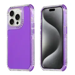 OEM - Case Compatible con iPhone 16 Pro Max Antishock 360 Purple